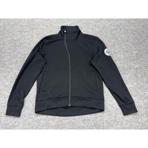 Galibier Jacket Mens Large Black Cycling Softshell Full Zip Fleece Lined Winter